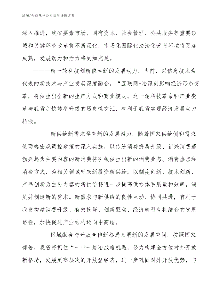 合成气体公司企业信用评级框架和程序分析（参考）_第4页