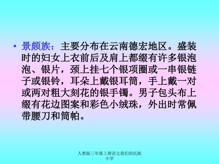 人教版三年级上册语文我们的民族小学_第5页