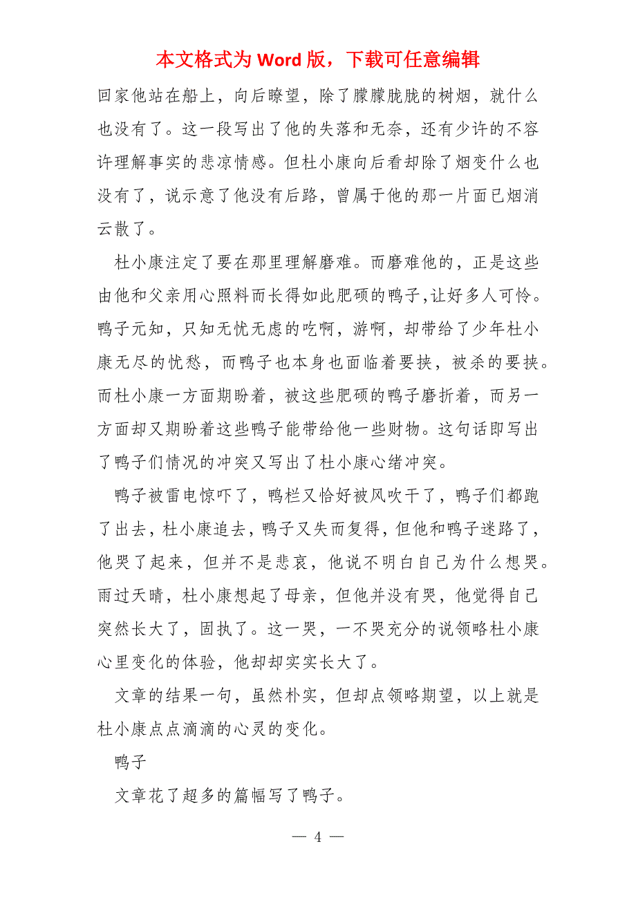 孤独之旅读后感600字_第4页