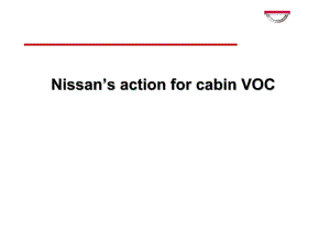 [汽车资料]日产VOC培训资料：Nissan’s action for cabin voc(英文)