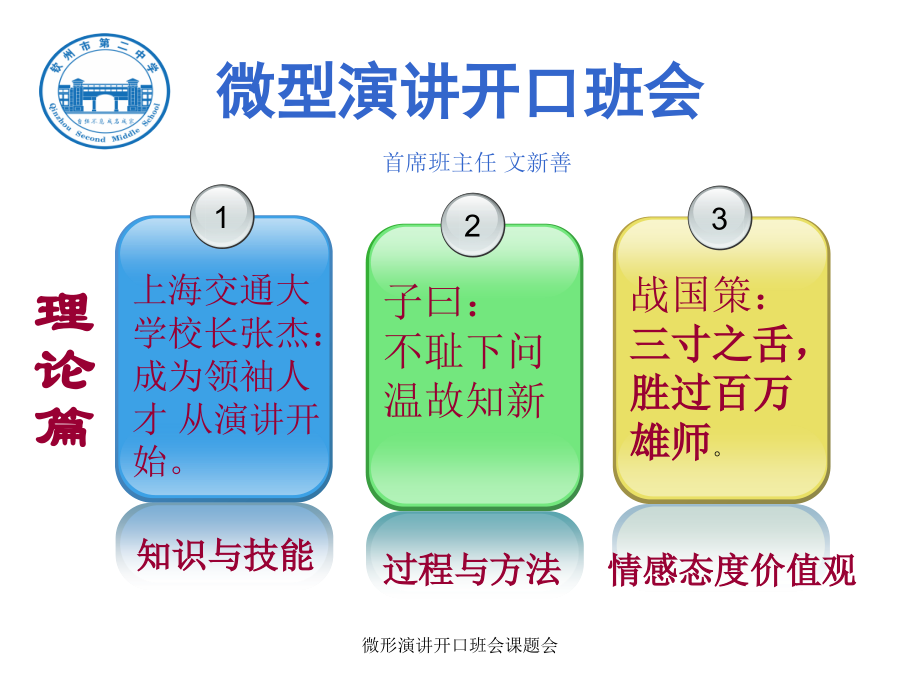 微形演讲开口班会课题会_第4页