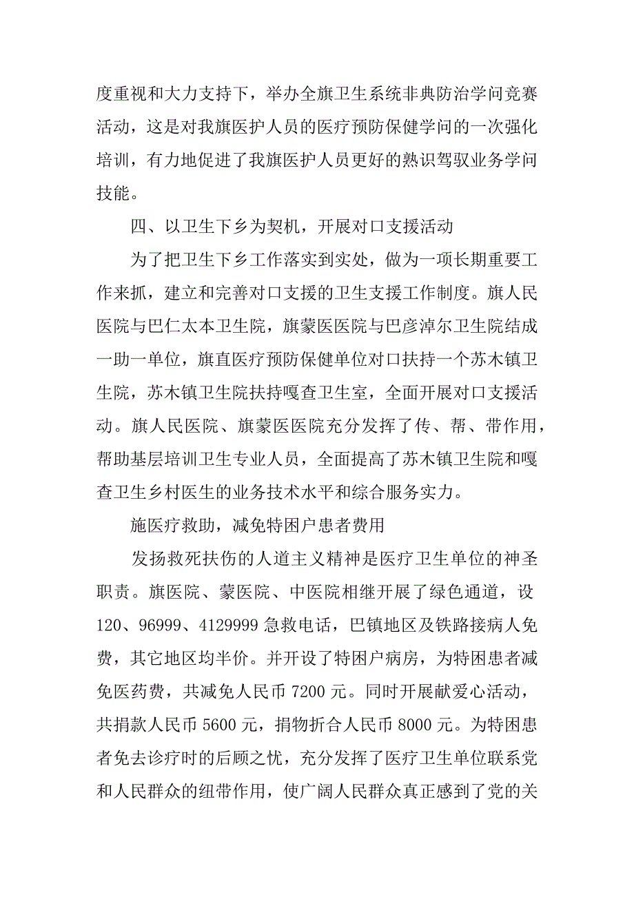 2022医生下乡工作总结报告模板精选5篇范本_第3页