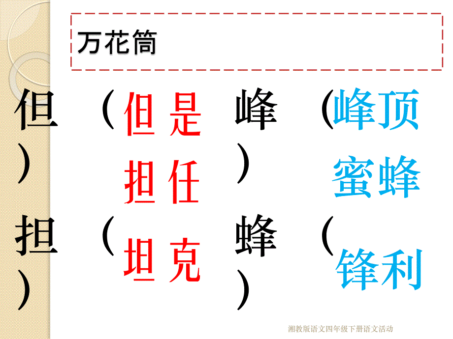 湘教版语文四年级下册语文活动_第2页