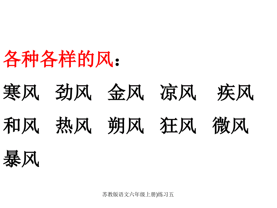 苏教版语文六年级上册)练习五_第4页