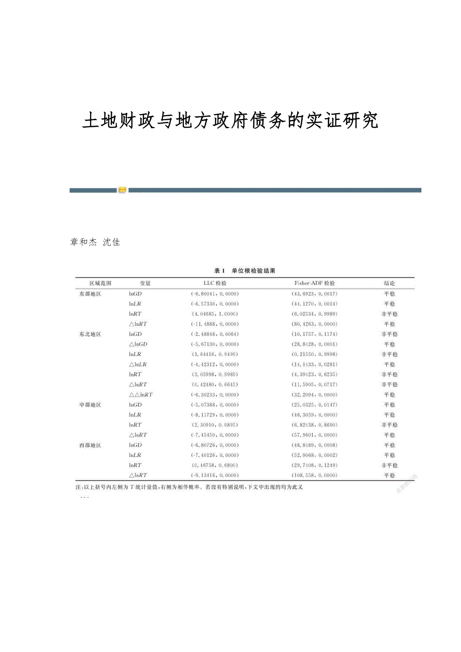 土地财政与地方政府债务的实证研究_第1页
