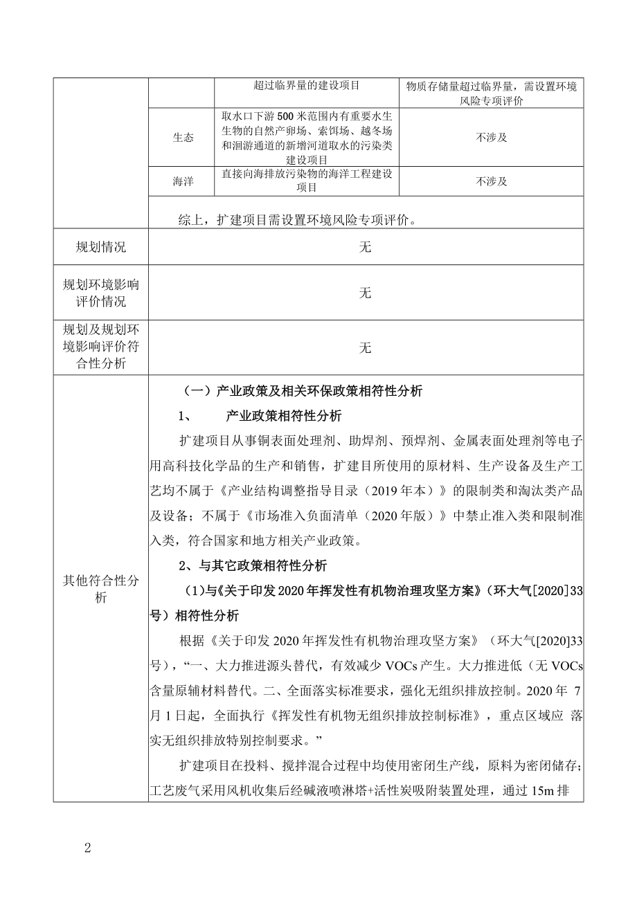 美格精细化工（珠海）有限公司助焊剂、预焊剂、微蚀剂等电子用 高科技化学品的生产扩建项目环境影响报告表_第3页