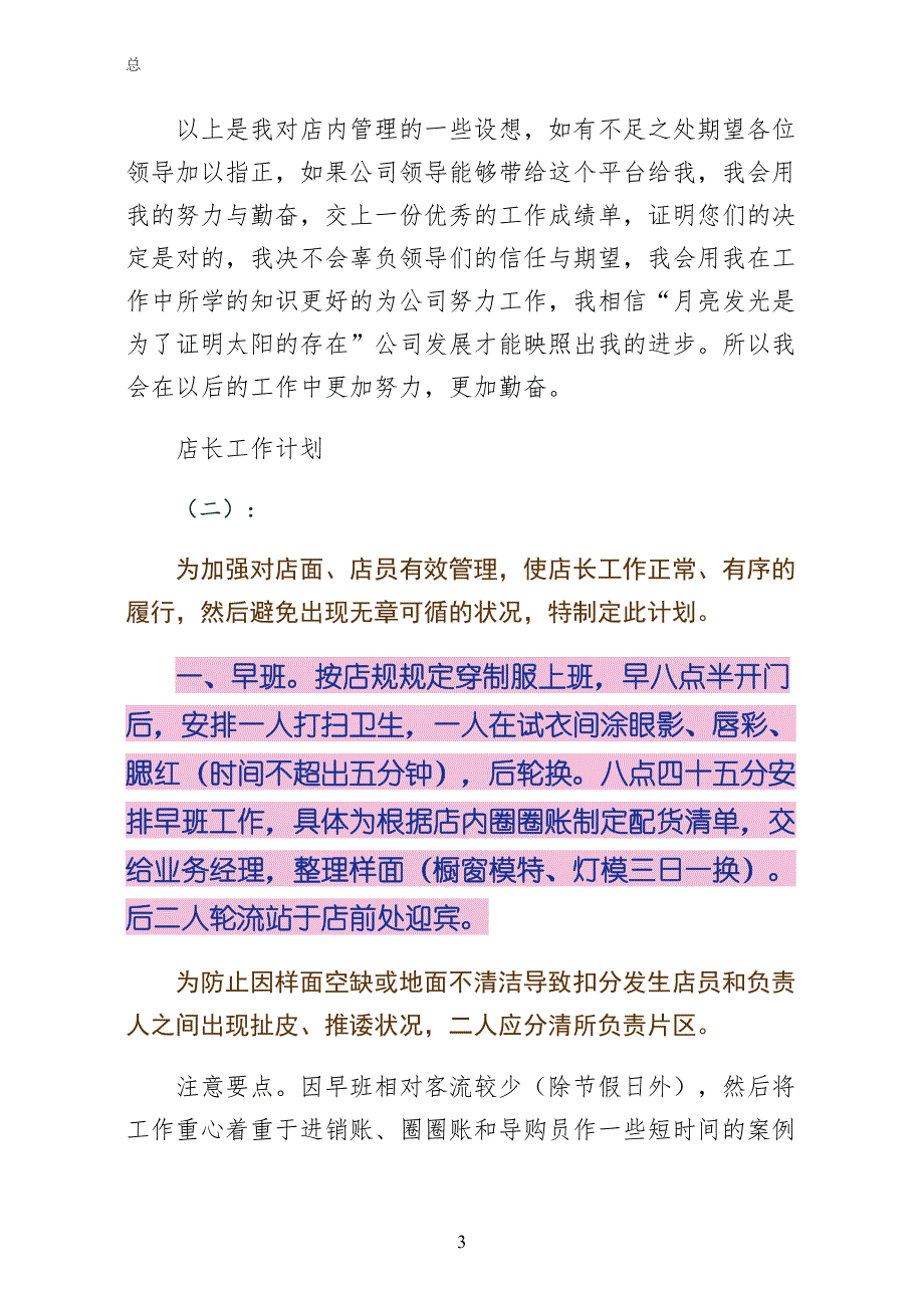 店长的工作计划开头示例_第3页