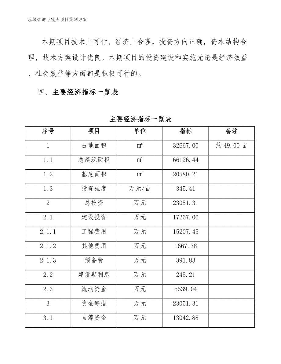 镜头项目策划方案【模板参考】_第5页