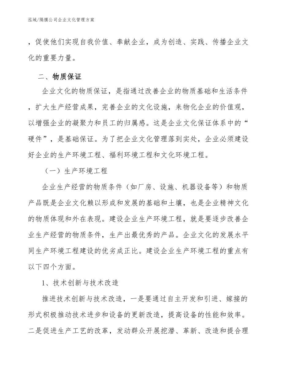 隔膜公司企业文化管理方案_第5页