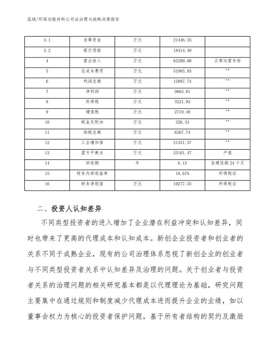 环保功能材料公司法治理与战略决策报告_第5页