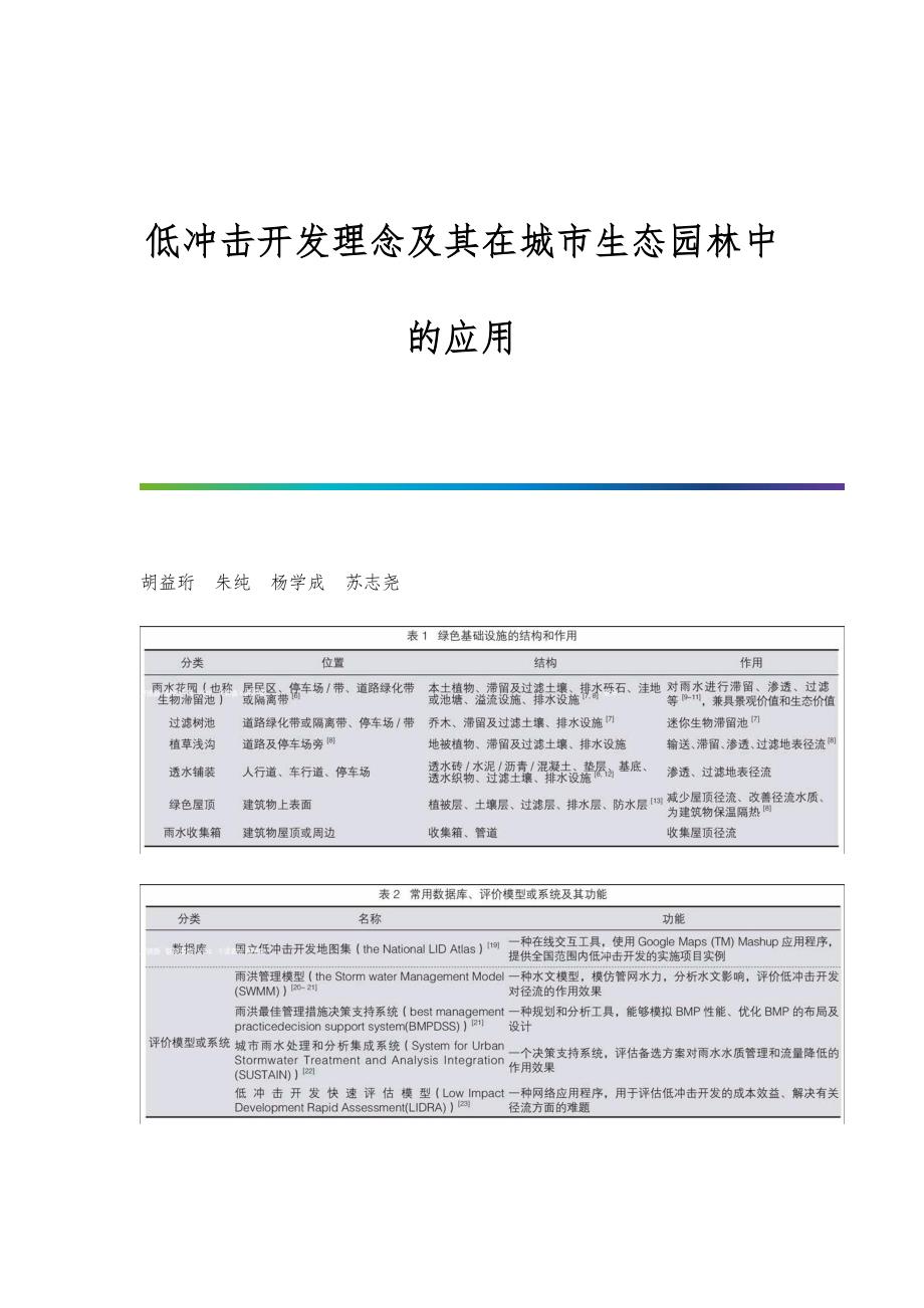 低冲击开发理念及其在城市生态园林中的应用_第1页