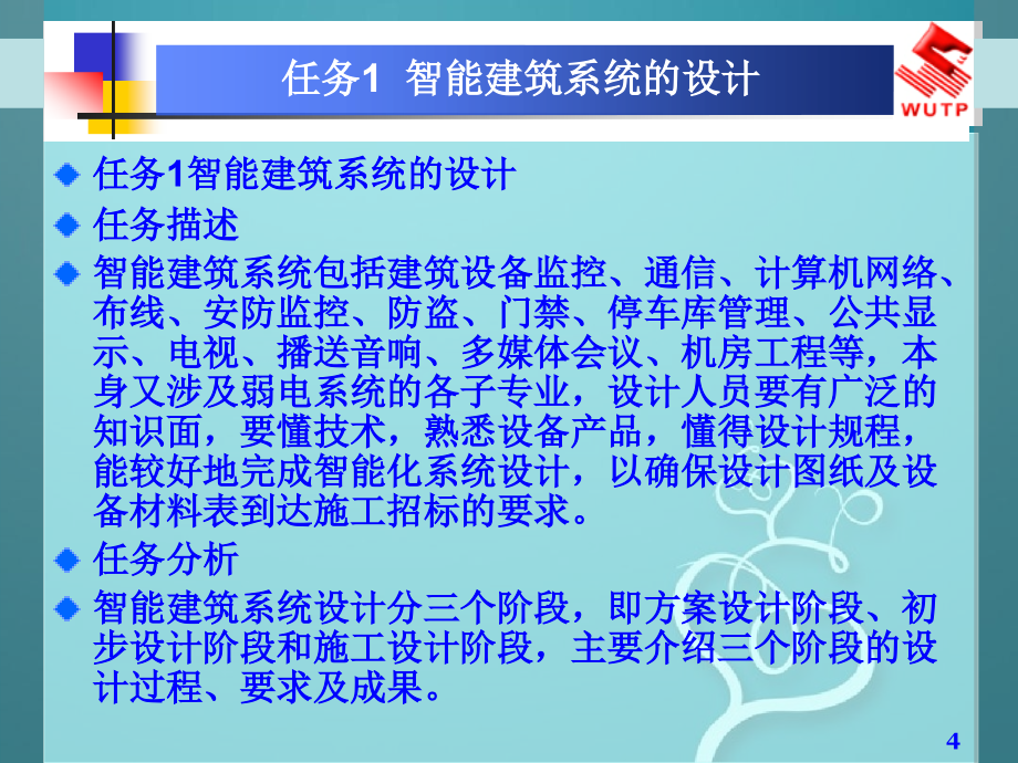 学习情境8智能建筑系统工程的实施_第4页