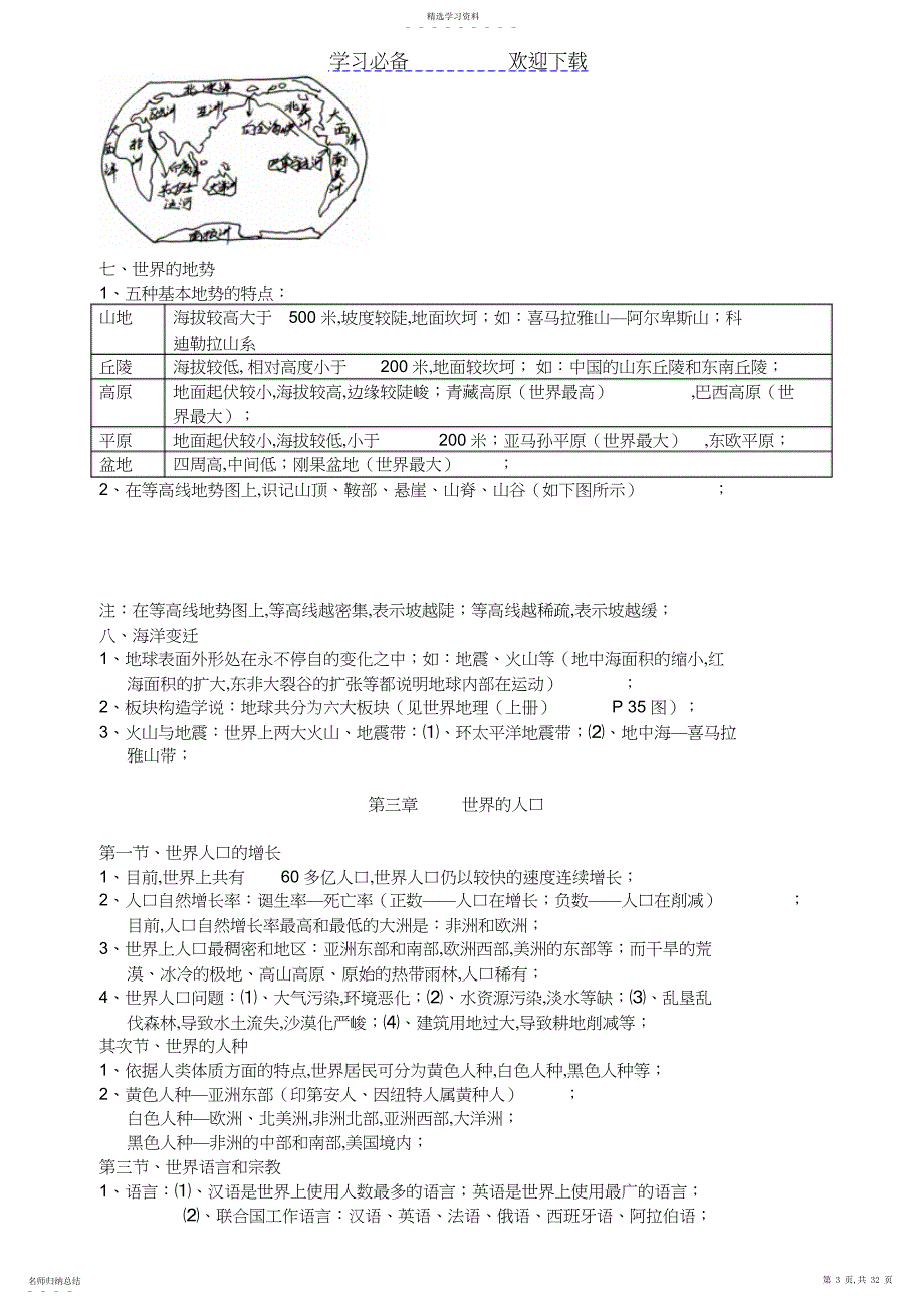 2022年初中地理总复习知识点归纳3_第4页