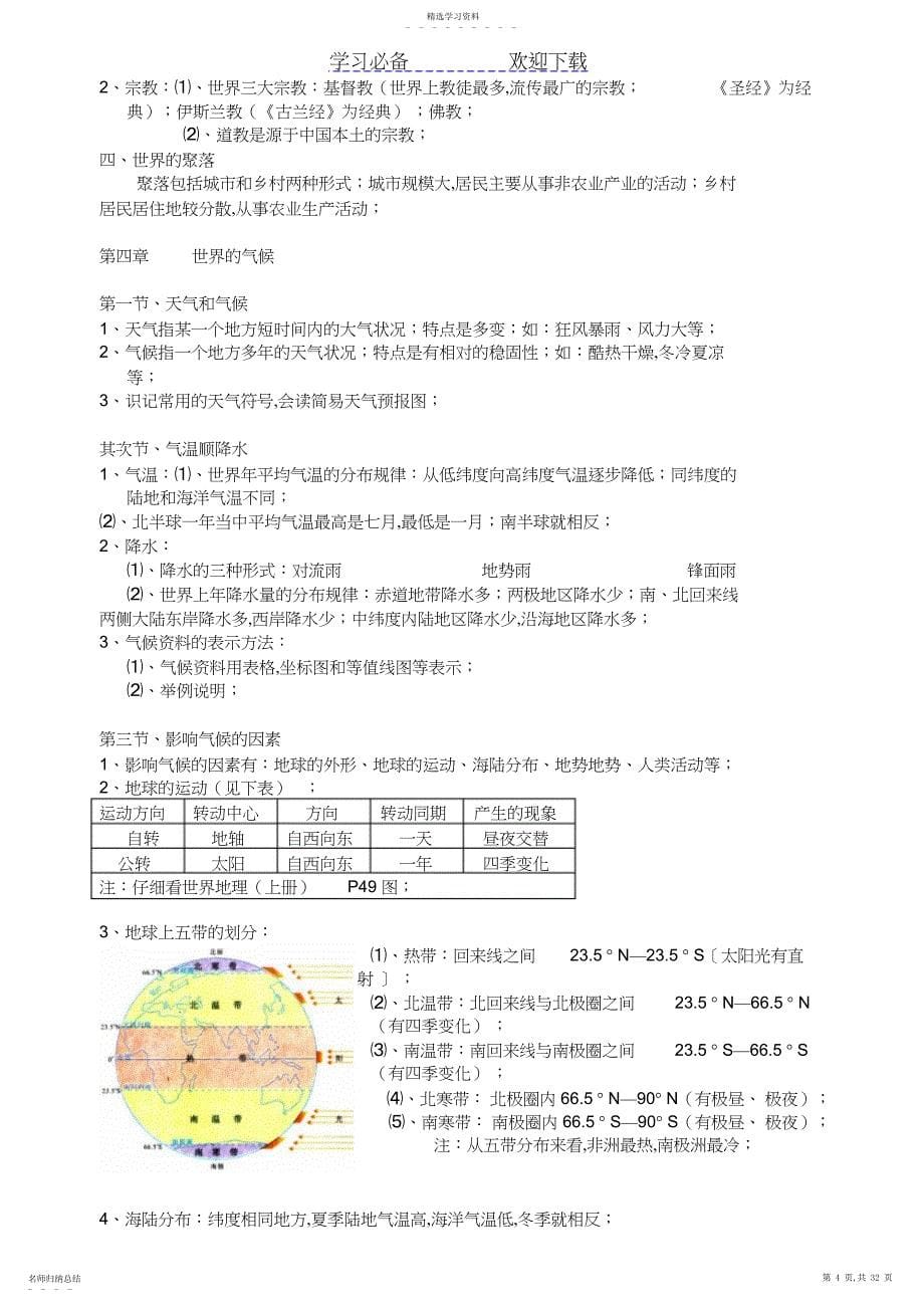 2022年初中地理总复习知识点归纳3_第5页