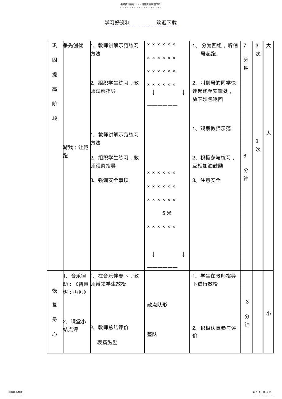 2022年小学体育实践课教学计划与教案_第5页