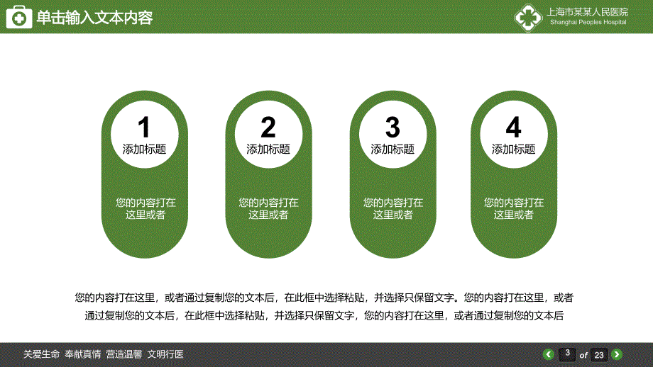 2022年绿色精美医学报告演示PPT模板_第3页