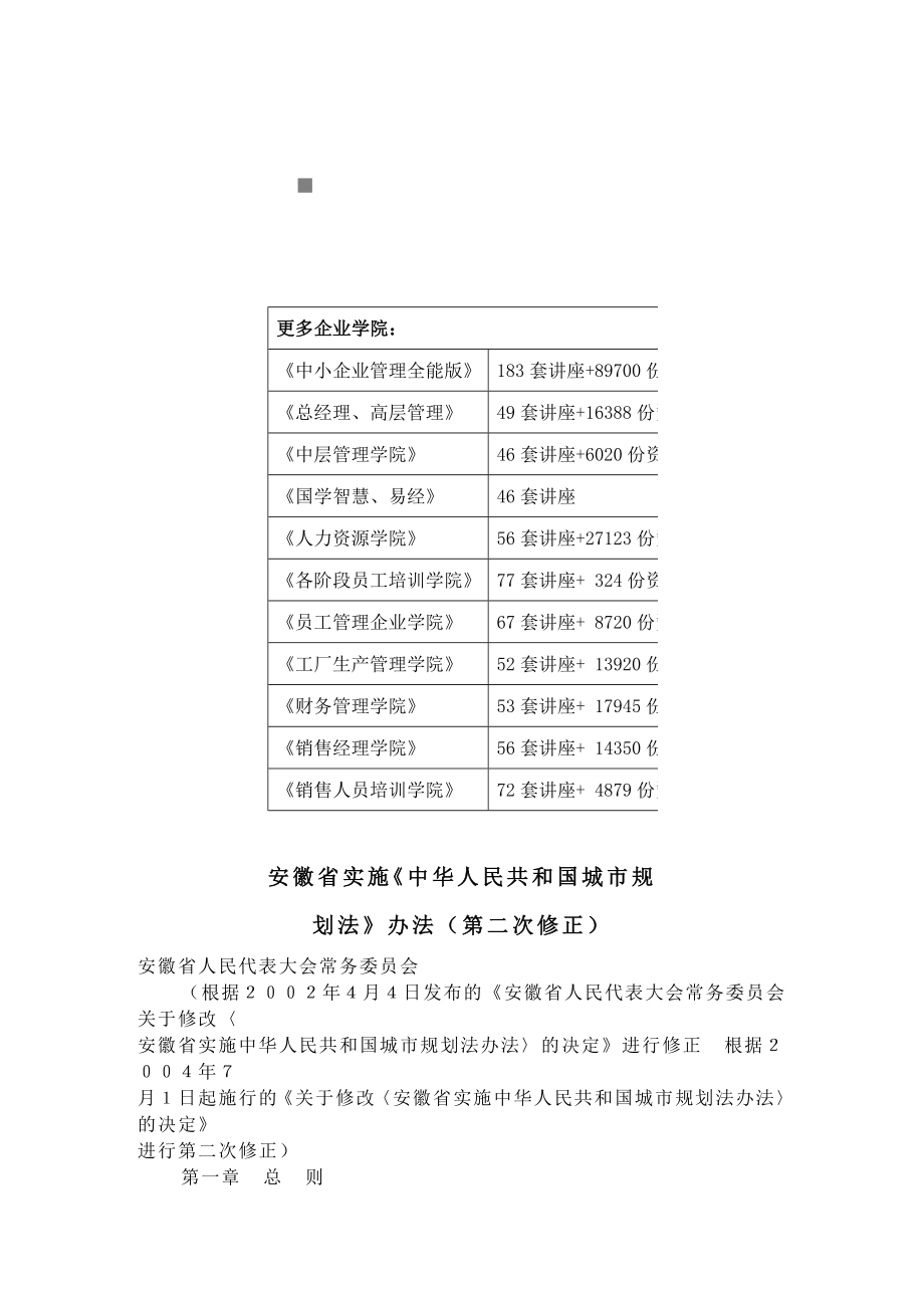安徽省实施中华人民和国城市规划法_第1页