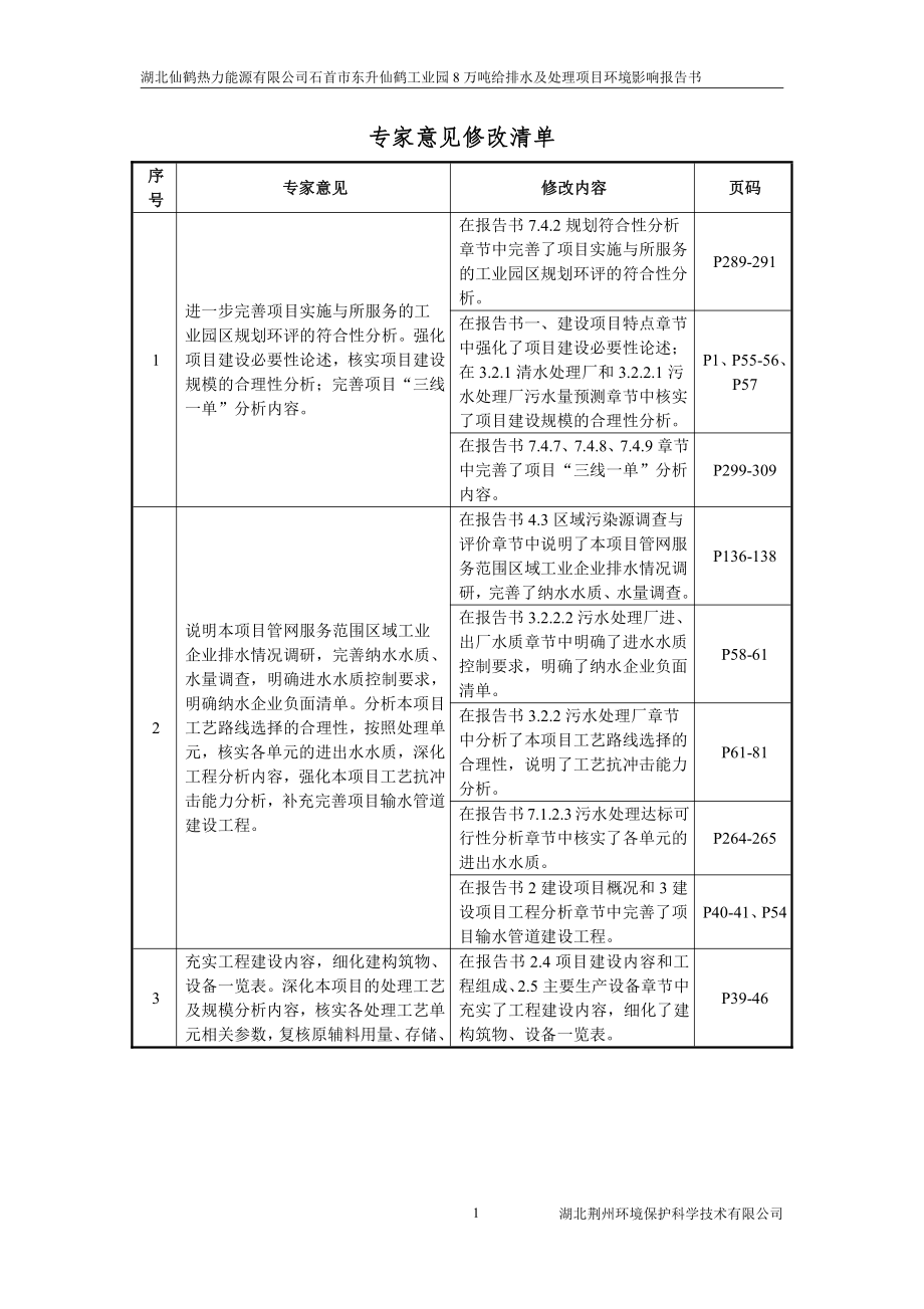 石首市东升仙鹤工业园8万吨给排水及处理项目环境影响报告书_第2页