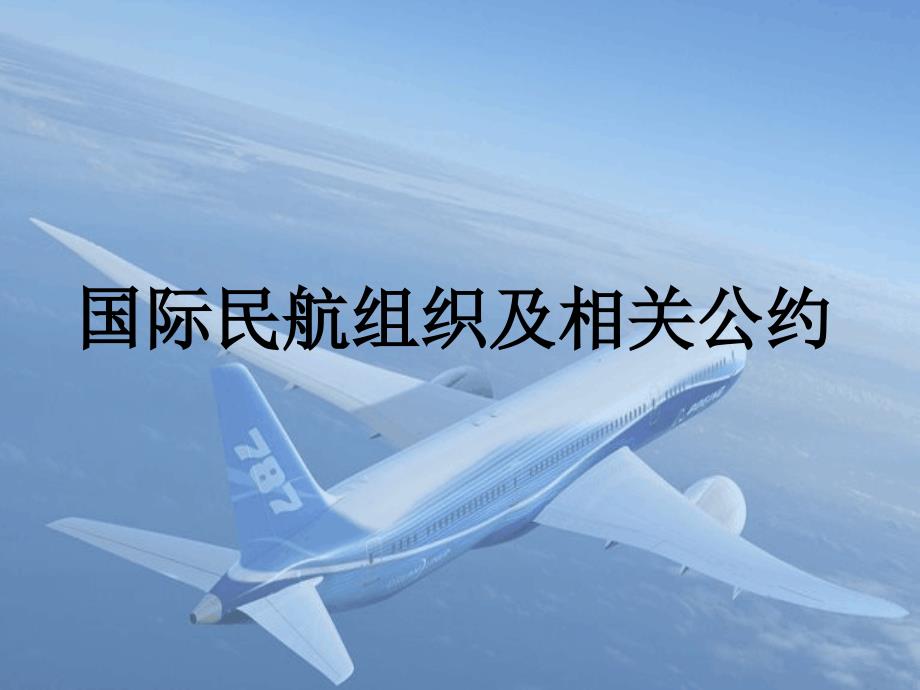 国际民航组织及相关公约课件_第1页