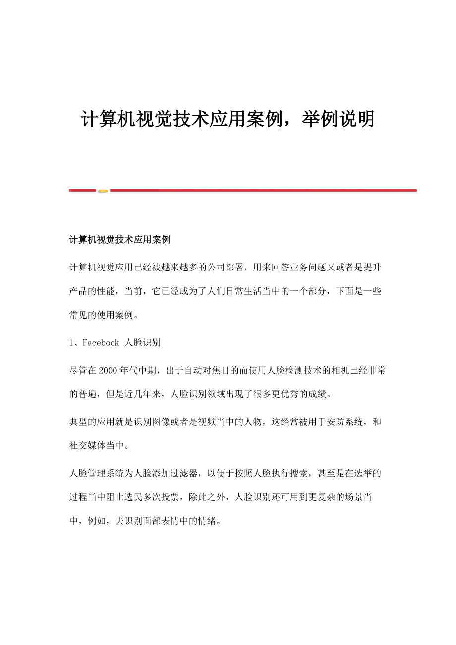 计算机视觉技术应用案例举例说明_第1页