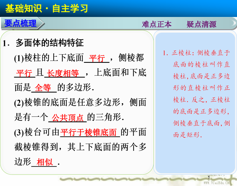 数学必修ⅱ北师大版1.3空间几何体的结构、三视图和直观图-ppt课件_第1页