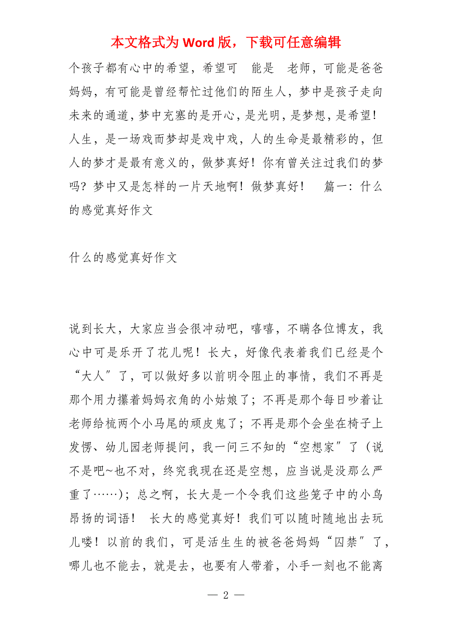 做梦真好(600字)_第2页