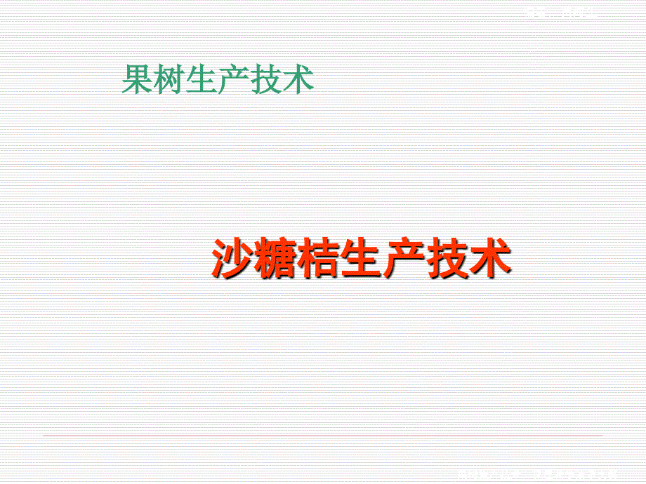 沙糖桔生产技术课件_第1页