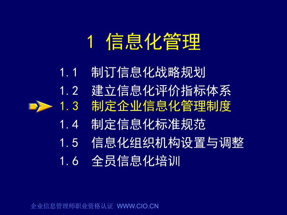 企业信息管理师培训信息化管理课件_第1页