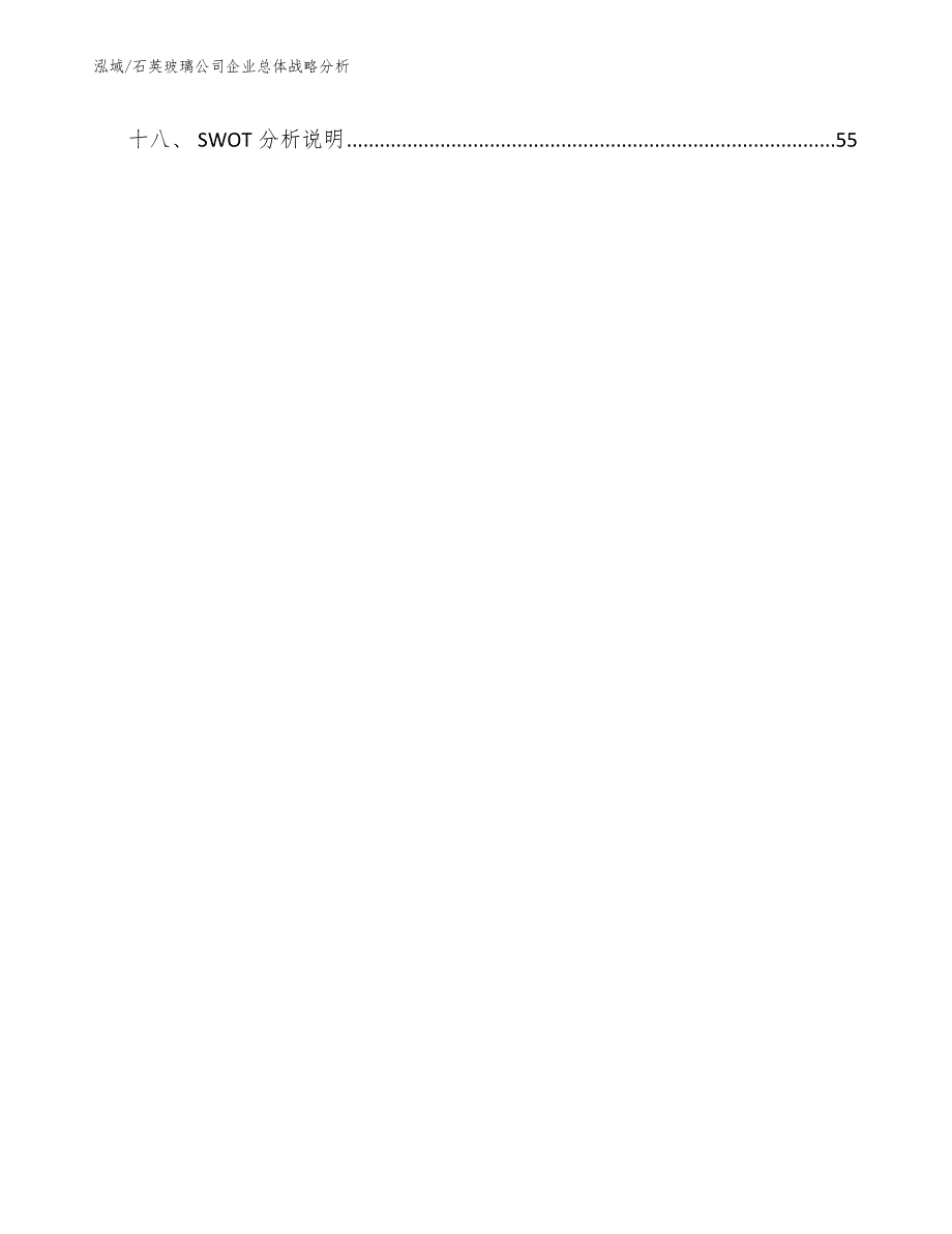 石英玻璃公司企业总体战略分析_第2页