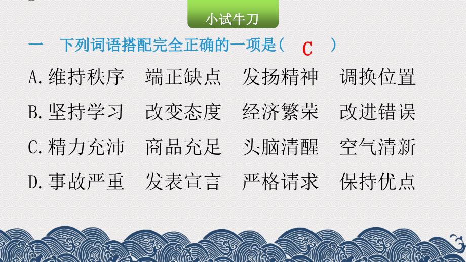 小升初语文总复习第三章词语第三节词语的搭配和分类 课件_第4页