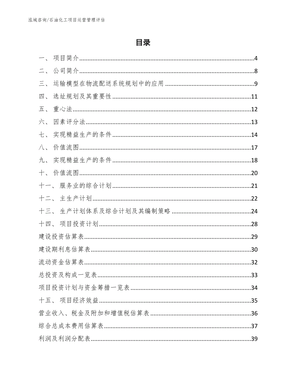 石油化工项目运营管理评估_第2页