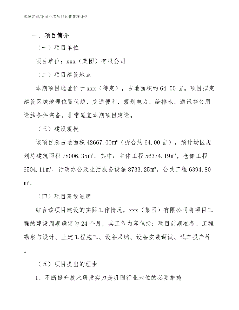 石油化工项目运营管理评估_第4页