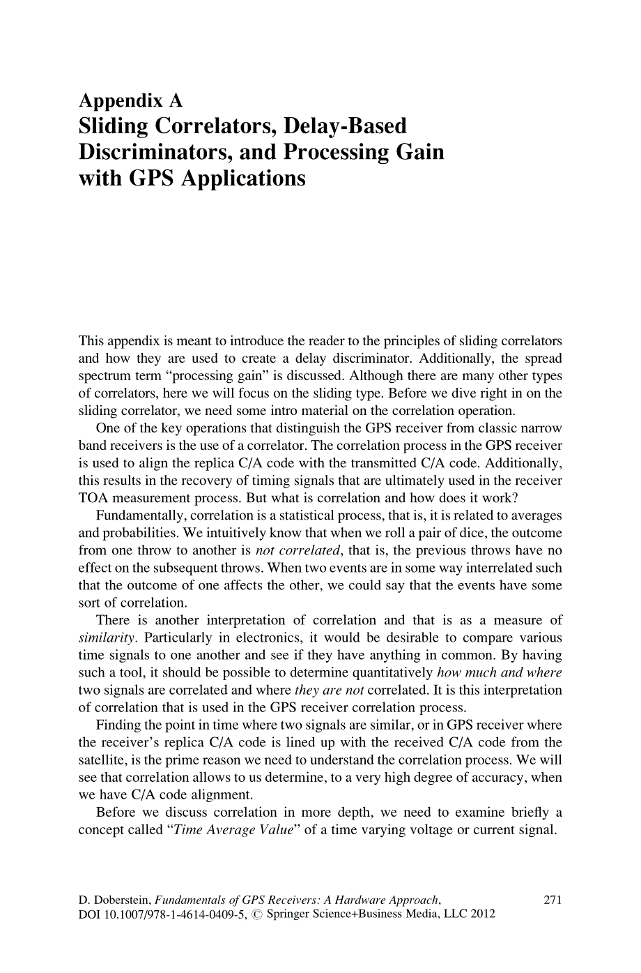 Appendix Fundamentals of GPS Receivers A Hardware Approach_第1页