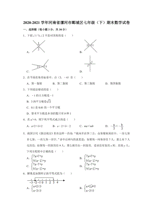 13.人教版·河南省漯河市郾城区期末