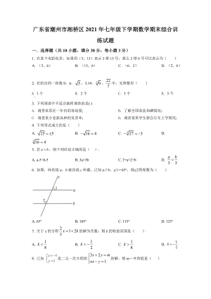 5.人教版·广东省潮州市湘桥区期末