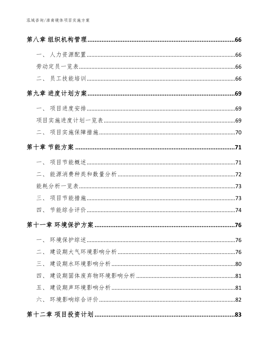 淮南镜体项目实施方案（模板范文）_第3页