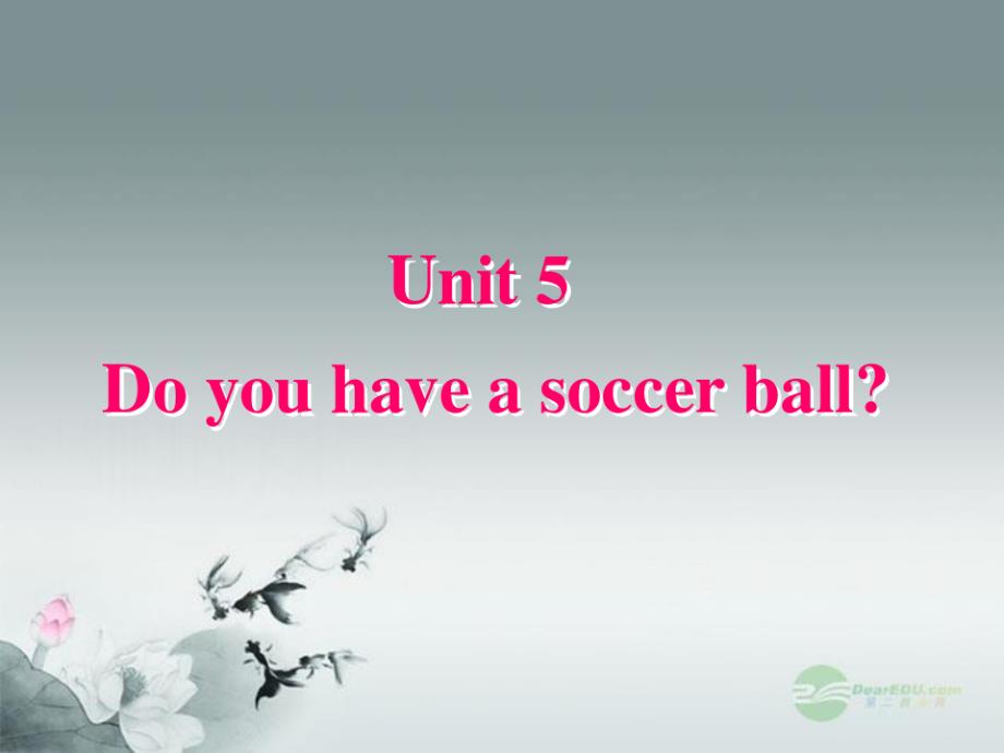 七年级英语上册《Unit-5-Do-you-have-a-soccer-ball？Lesson-5》_第1页