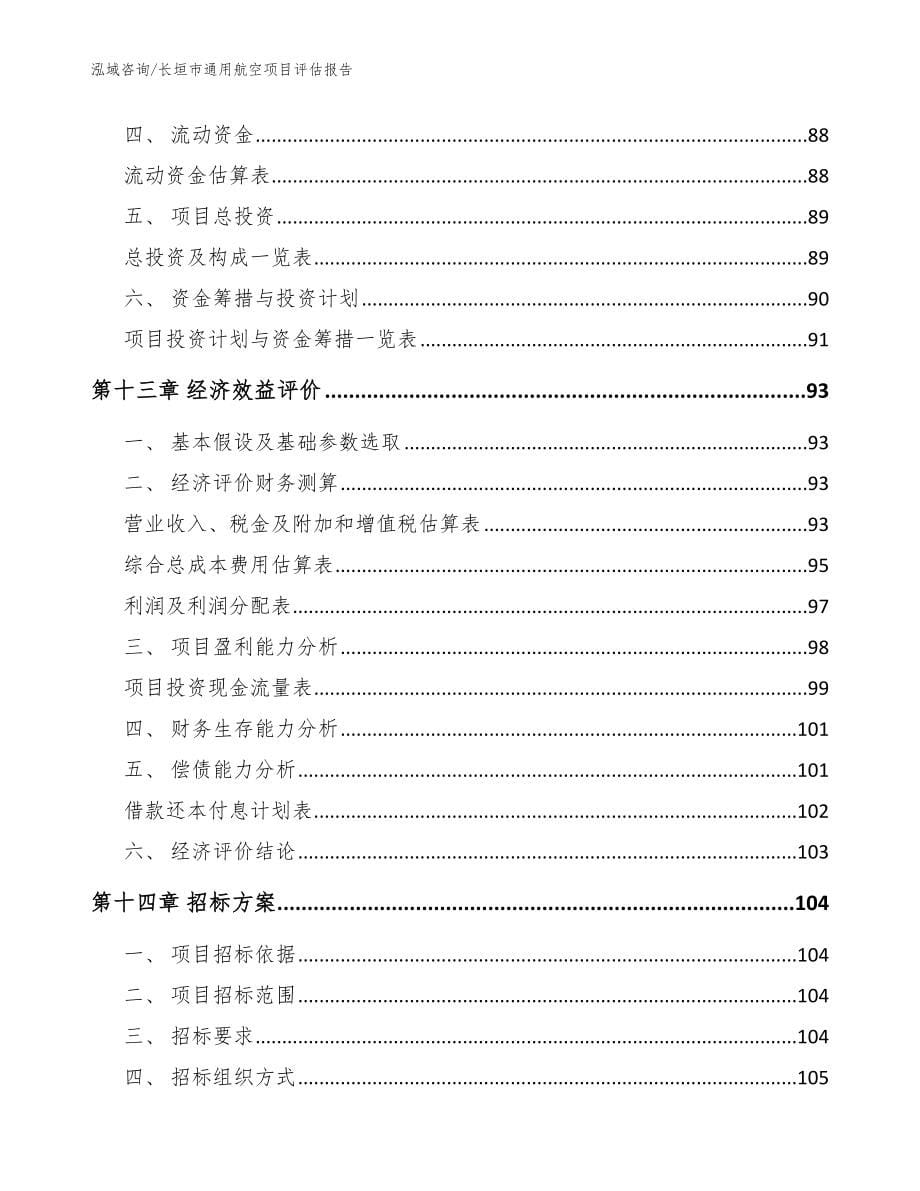 长垣市通用航空项目评估报告_模板参考_第5页