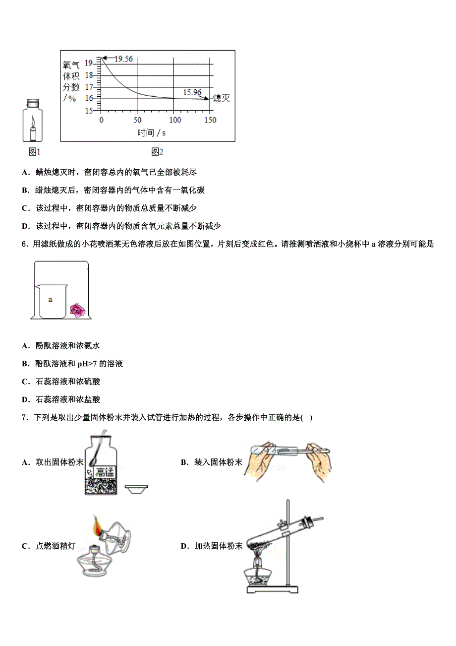 2022年山东省枣庄市台儿庄区中考化学考前最后一卷含解析_第2页