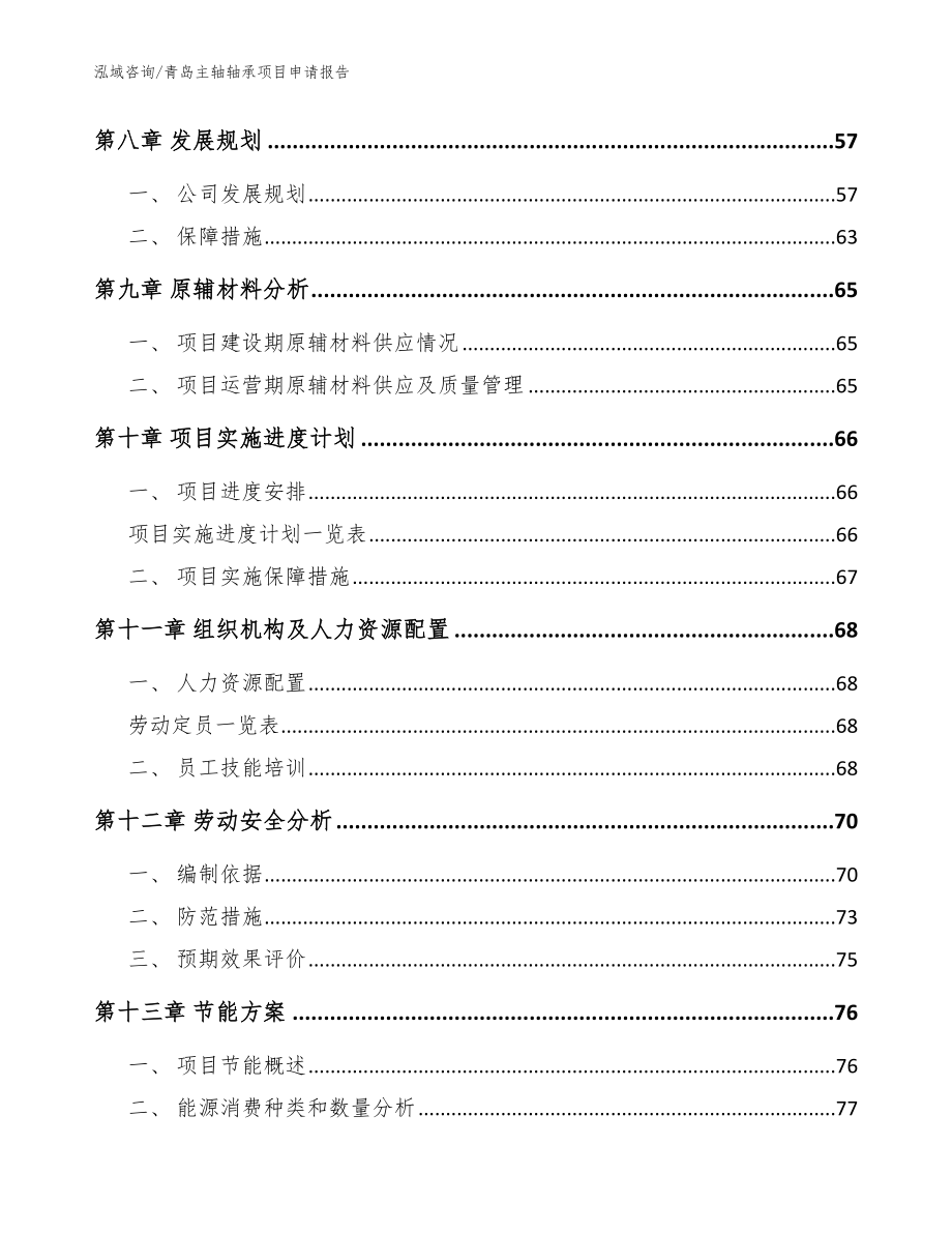 青岛主轴轴承项目申请报告_第3页