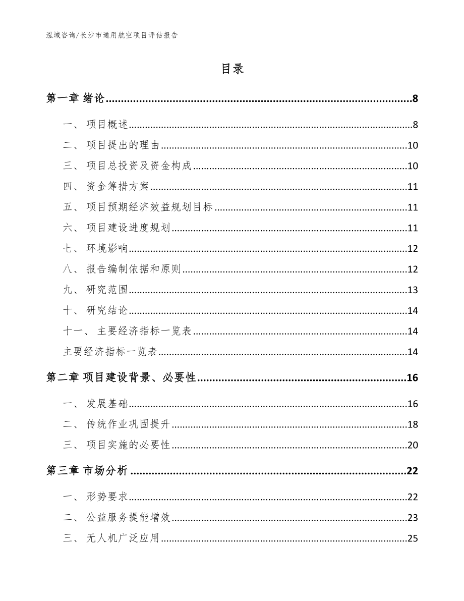 长沙市通用航空项目评估报告参考模板_第2页