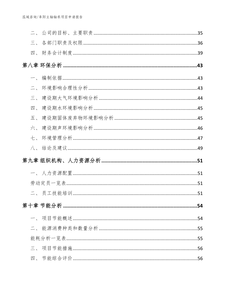 阜阳主轴轴承项目申请报告_范文_第4页