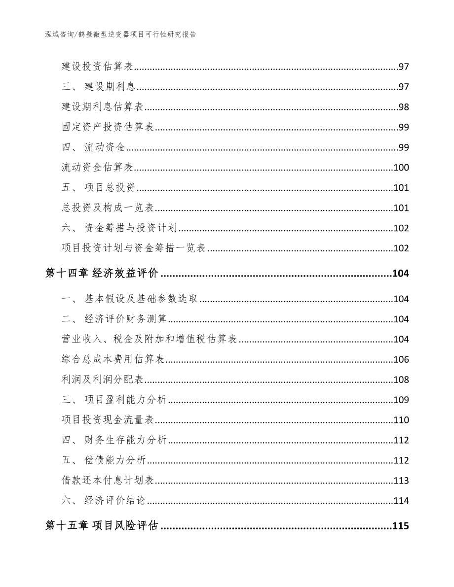 鹤壁微型逆变器项目可行性研究报告（模板范本）_第5页