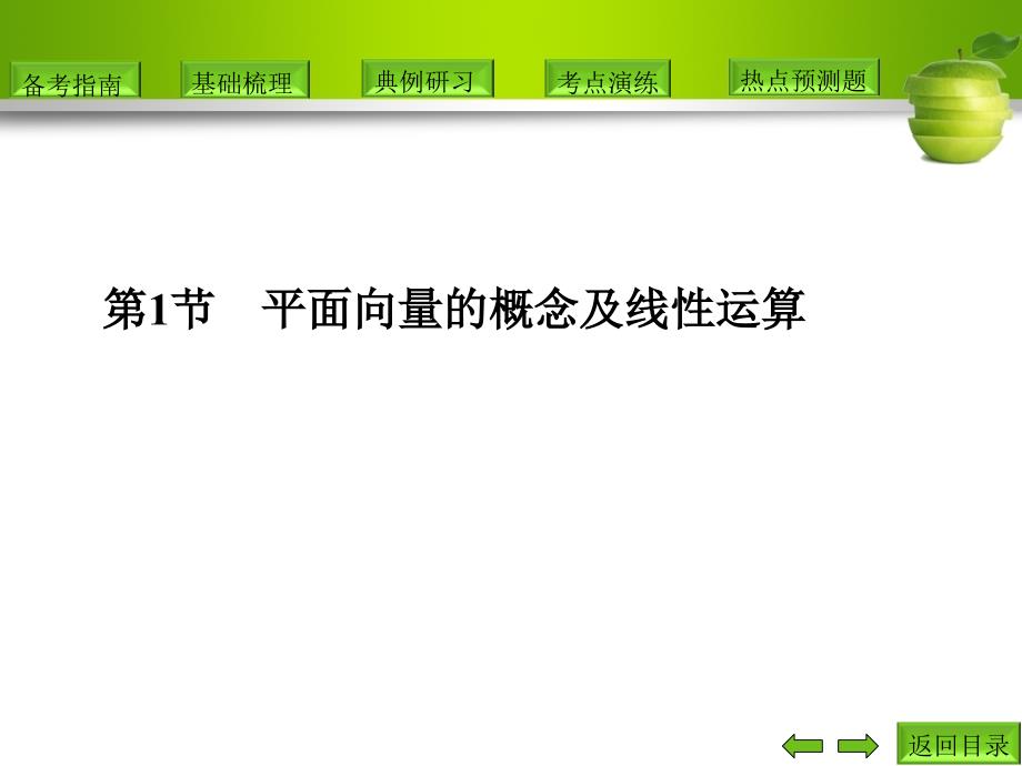 高三数学总复习课件：第5篇第1节 平面向量的概念及线性运算_第2页