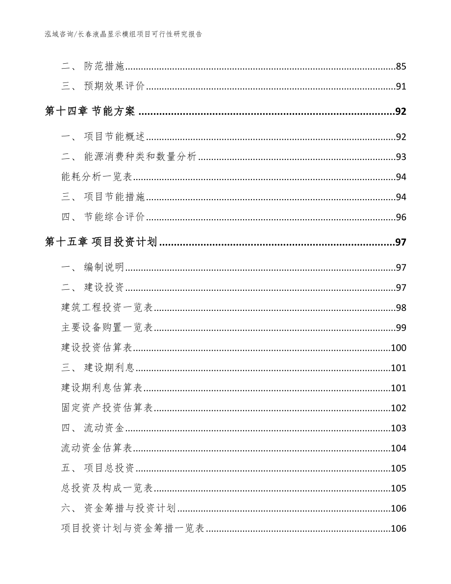 长春液晶显示模组项目可行性研究报告模板范文_第4页