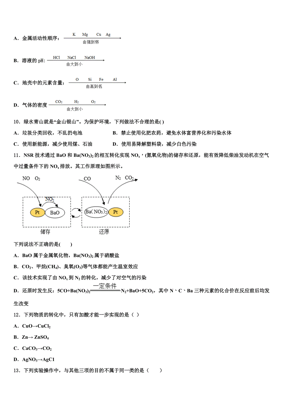 2022年河北省唐山市滦州市重点达标名校中考化学适应性模拟试题含解析_第3页