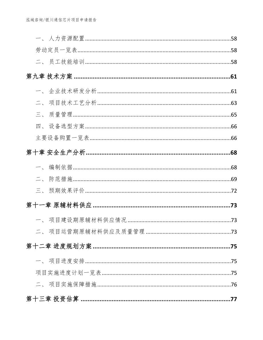 银川通信芯片项目申请报告_第3页