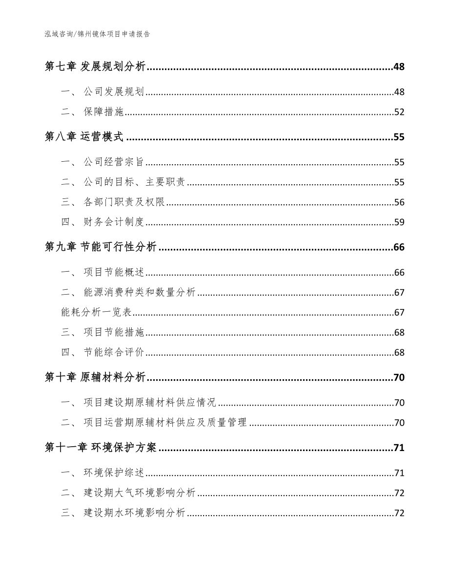 锦州镜体项目申请报告（参考范文）_第4页