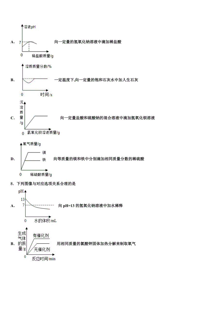 2022届重庆市忠县达标名校中考化学模拟预测题含解析_第3页