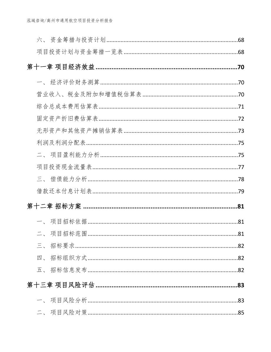 高州市通用航空项目投资分析报告范文参考_第4页